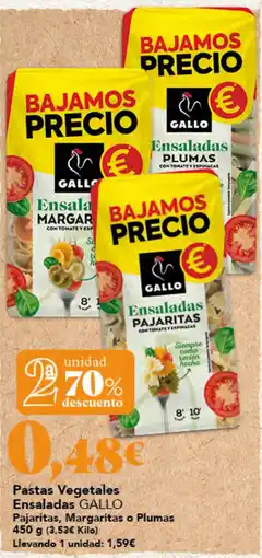 Gadis Gallo ensaladas pajaritas margaritas plumas oferta
