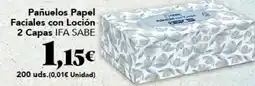 Gadis ifa sabe pañuelos papel faciales con loción oferta