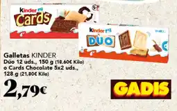 Gadis Kinder Galletas oferta