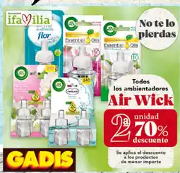 Gadis Air Wick todos ambientadores oferta