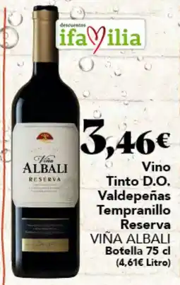 Gadis Viña Albali Reserva oferta