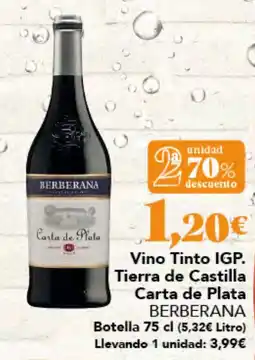 Gadis Berberana carta de plata oferta