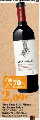 Gadis Vega Cubillas Vino Tinto D.O. Ribera del Duero Roble oferta