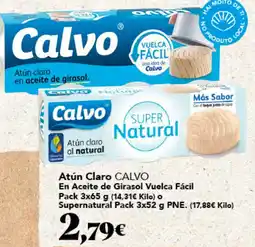 Gadis Calvo atún claro en aceite de girasol oferta