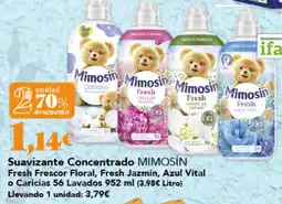 Gadis Mimosin Suavizante Concentrado Fresh Frescor Floral, Fresh Jazmín, Azul Vital o Caricias oferta