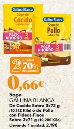 Gadis Gallina blanca - sopa oferta