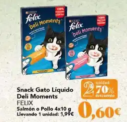 Gadis Felix - snack gato liquido deli moments oferta