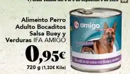 Gadis Ifa amigo - alimento perro adulto bocaditos salsa buey y verduras oferta