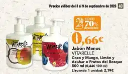 Gadis Vitarelle - jabon manos oferta
