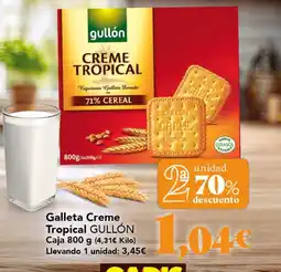 Gadis Gullón - galleta creme tropical oferta