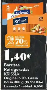 Gadis Krissia - barritas refrigeradas original o 0% grasa oferta