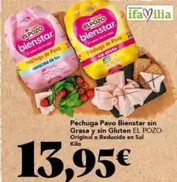 Gadis El pozo - pechuga pavo bienstar sin grasa y sin gluten original o reducido en sal oferta