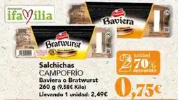 Gadis Campofrío - salchichas baviera o bratwurst oferta