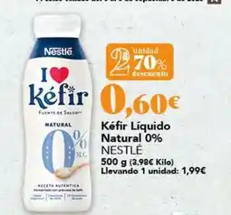 Gadis Nestlé - kéfir líquido natural 0% oferta