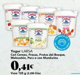 Gadis Larsa - yogur con cereza, fresas, frutas del bosque, melocoton, pera o con mandarina oferta
