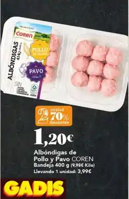 Gadis Coren - albondigas de pollo y favo oferta