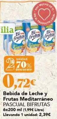 Gadis Bifrutas - bebida de leche y frutas meditarráneo oferta