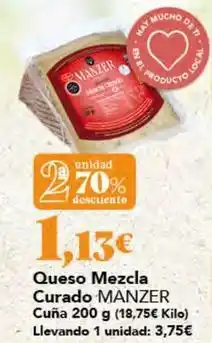 Gadis Manzer - queso mezcla curado oferta