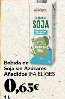 Gadis Ifa eliges - bebida de soja sin azucares anadidos oferta