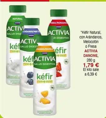 Activia - kefir natural, con arandanos, melocoton o fresa