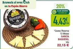 Masymas García baquero - queso reserva 12 meses oferta