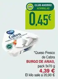 Masymas Arias - queso fresco de cabra oferta