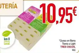 Masymas Tres oscos - queso en barra tierno o light oferta