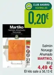 Masymas Martiko - salmon noruego ahumado oferta