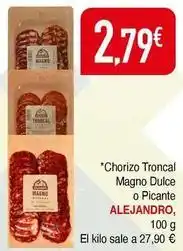 Masymas Alejandro - chorizo troncal magno dulce o picante oferta