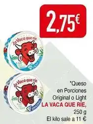 Masymas La vaca que ríe - queso en porciones original o light oferta