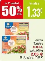 Masymas Alteza - jamón taquitos oferta