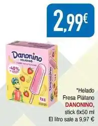Masymas Danonino - helado fresa platano oferta