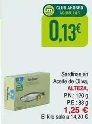 Masymas Alteza - sardinas en aceite de oliva oferta