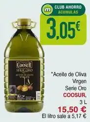 Masymas Coosur - aceite de oliva virgen serie oro oferta
