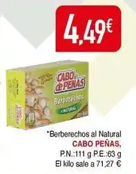 Masymas Cabo de peñas - berberechos al natural oferta