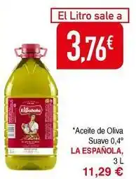Masymas La española - aceite de oliva suave 0,4 oferta