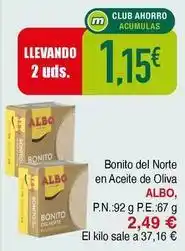 Masymas Albo - bonito del norte en aceite de oliva oferta