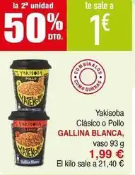 Masymas Gallina blanca - yakisoba clasico o pollo oferta