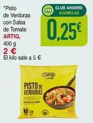 Masymas Artic - pisto de verduras con salsa de tomate oferta