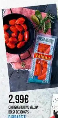 Vallina - chorizo aperitivo