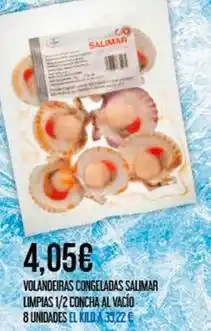 Claudio Kilda - volanderas congeladas salimar limpies 1/2 concha al vacio oferta