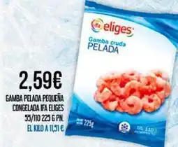 Claudio Ifa eliges - gamba pelada pequeña congelada oferta