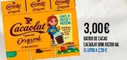 Claudio Cacaolat - batido de cacao brick 6x200 ml oferta