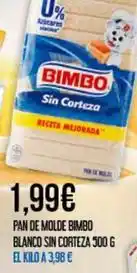 Claudio Bimbo - pan de molde oferta