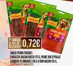 Claudio Purina - snack perro friskies funtastix bacon oferta