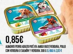 Claudio Amigo - alimento perro adulto paté ifa buey/verdura, pollo con verdura o salmon y verdura oferta