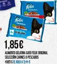 Claudio Purina - alimento gelatina gato felix original seleccion carnes o pescados oferta