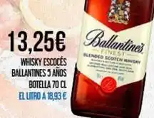 Claudio Ballantine's - whisky escoces 5 anos oferta