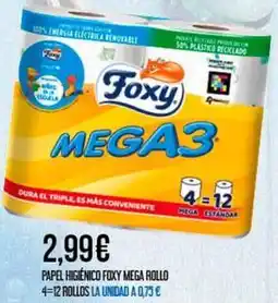 Claudio Foxy - papel higienico mega rollo oferta