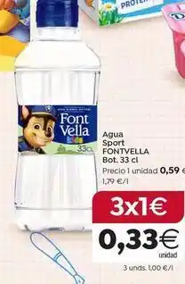 SPAR Font vella - agua sport oferta